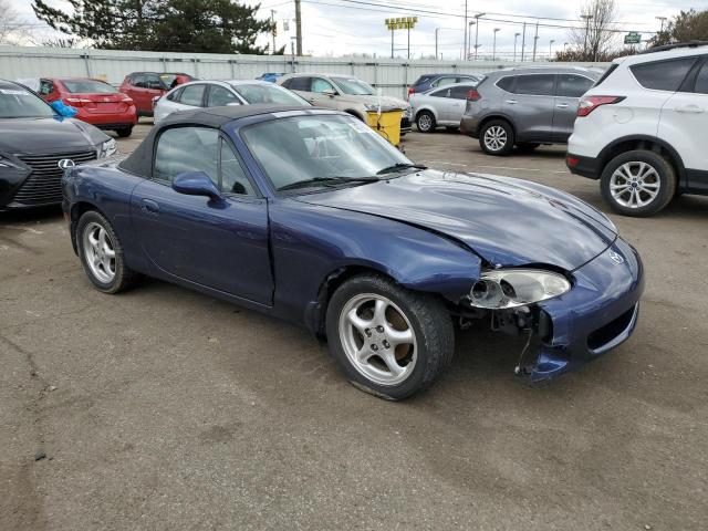 JM1NB353620229001 - 2002 MAZDA MX-5 MIATA BASE BLUE photo 4