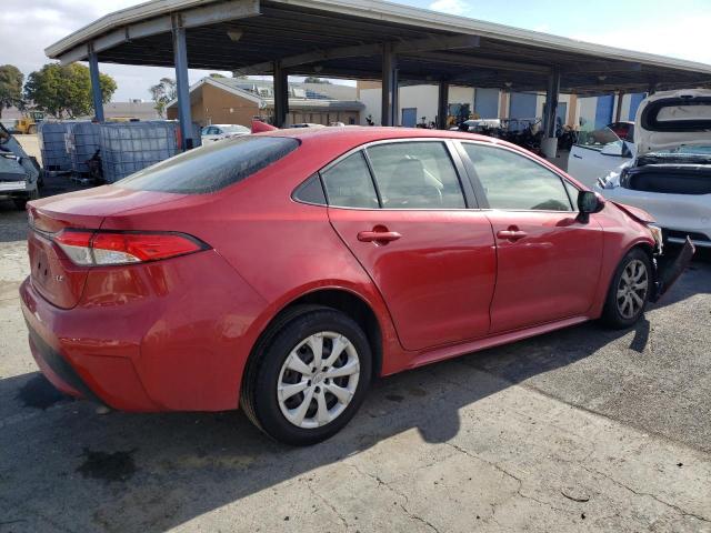 JTDEPMAE4MJ165262 - 2021 TOYOTA COROLLA LE RED photo 3