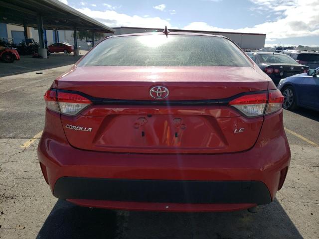 JTDEPMAE4MJ165262 - 2021 TOYOTA COROLLA LE RED photo 6