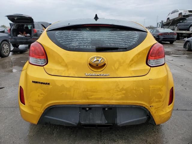 KMHTC6AD3FU237197 - 2015 HYUNDAI VELOSTER YELLOW photo 6