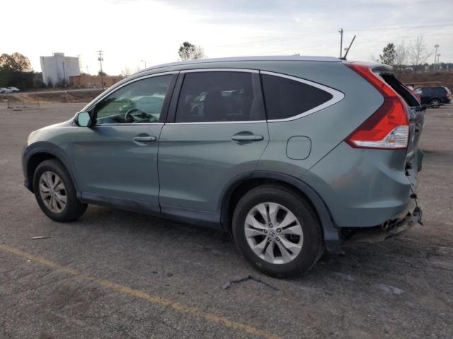 2HKRM4H71CH621730 - 2012 HONDA CR-V EXL TEAL photo 2