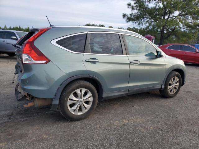 2HKRM4H71CH621730 - 2012 HONDA CR-V EXL TEAL photo 3