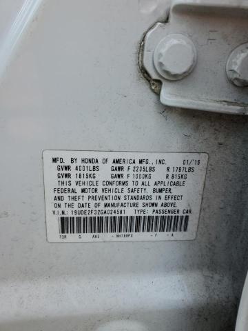 19UDE2F32GA024581 - 2016 ACURA ILX BASE WATCH PLUS WHITE photo 12