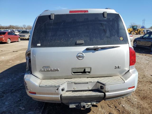 5N1AA08D58N612553 - 2008 NISSAN ARMADA SE SILVER photo 6