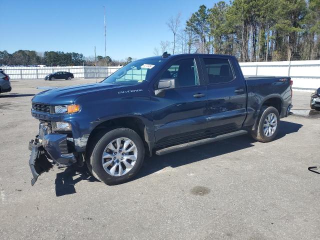 3GCUYBEF2KG309650 - 2019 CHEVROLET SILVERADO K1500 CUSTOM BLUE photo 1