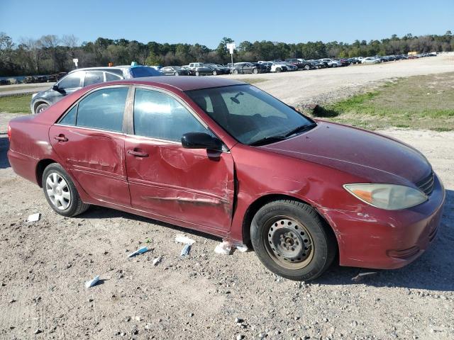 4T1BE32K72U112618 - 2002 TOYOTA CAMRY LE RED photo 4