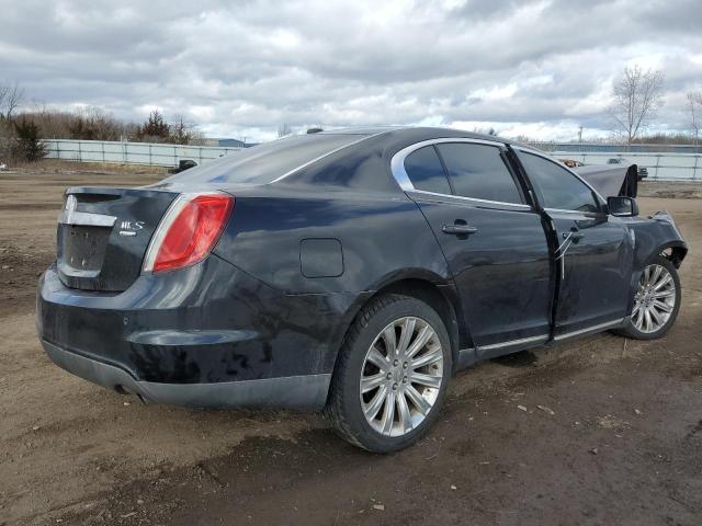 1LNHL9FTXAG615854 - 2010 LINCOLN MKS BLACK photo 3