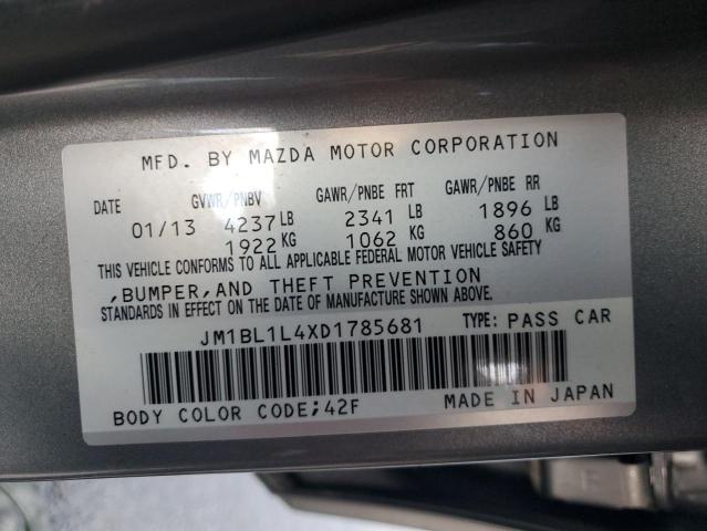 JM1BL1L4XD1785681 - 2013 MAZDA SPEED 3 SILVER photo 14