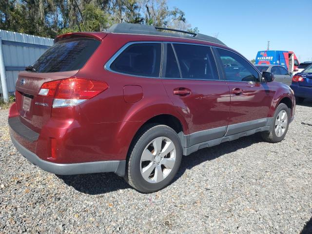 4S4BRCAC5C3278772 - 2012 SUBARU OUTBACK 2.5I RED photo 3