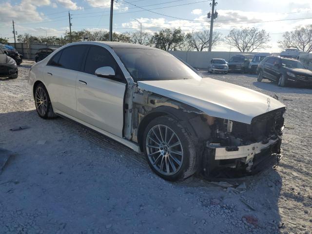 W1K6G7GB1MA045590 - 2021 MERCEDES-BENZ S 580 4MATIC WHITE photo 4