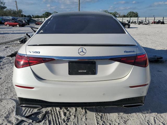 W1K6G7GB1MA045590 - 2021 MERCEDES-BENZ S 580 4MATIC WHITE photo 6