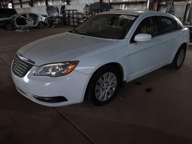 1C3CCBAB9CN256715 - 2012 CHRYSLER 200 LX WHITE photo 1