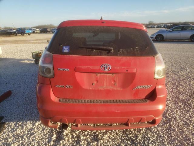 2T1LR32E25C484490 - 2005 TOYOTA COROLLA MA BASE RED photo 6