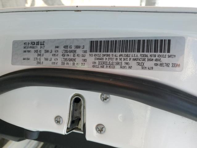 3C63R3DJ5JG116015 - 2018 RAM 3500 SLT WHITE photo 12