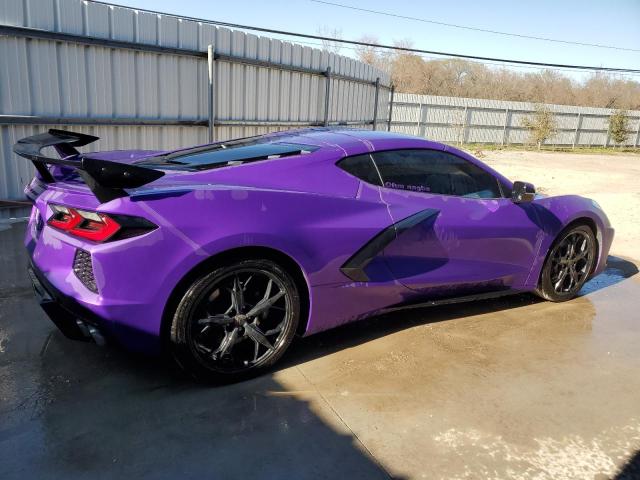 1G1YA2D45N5112899 - 2022 CHEVROLET CORVETTE STINGRAY 1LT PURPLE photo 3