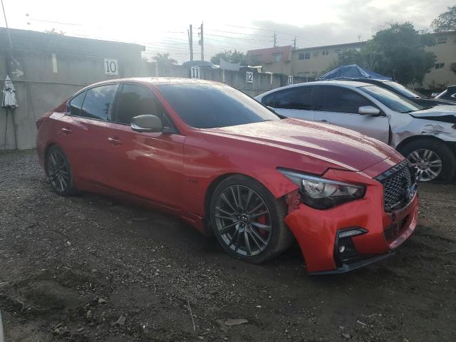 JN1FV7AR8JM481825 - 2018 INFINITI Q50 RED SPORT 400 RED photo 4