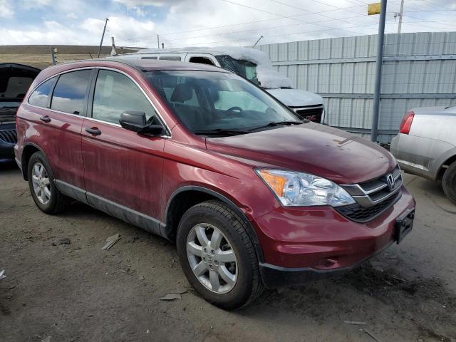 JHLRE4H43BC007715 - 2011 HONDA CR-V SE BURGUNDY photo 4