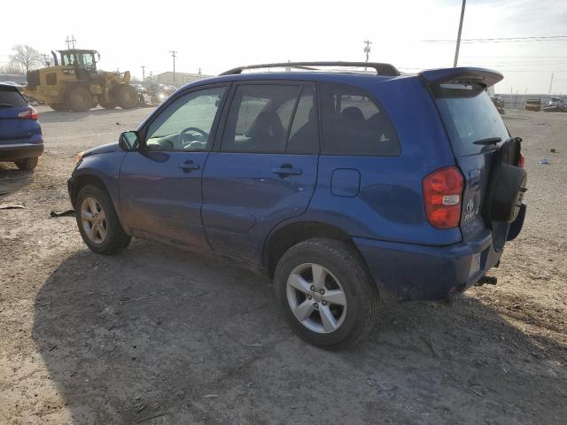 JTEGD20V040006456 - 2004 TOYOTA RAV4 BLUE photo 2