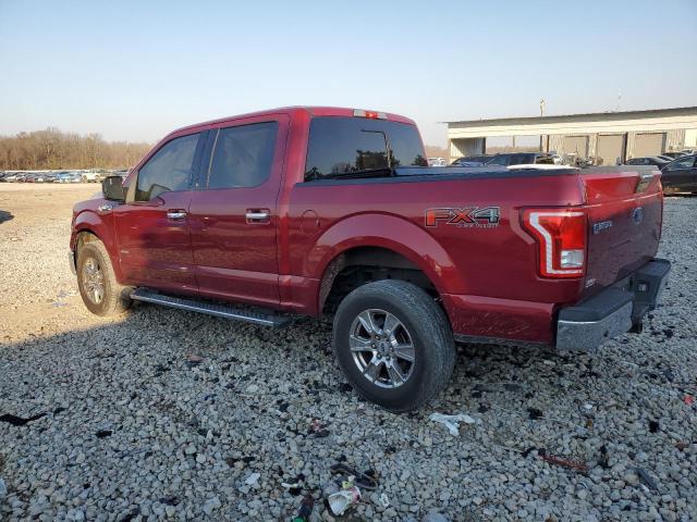1FTEW1EG2FKE12949 - 2015 FORD F150 SUPERCREW RED photo 2