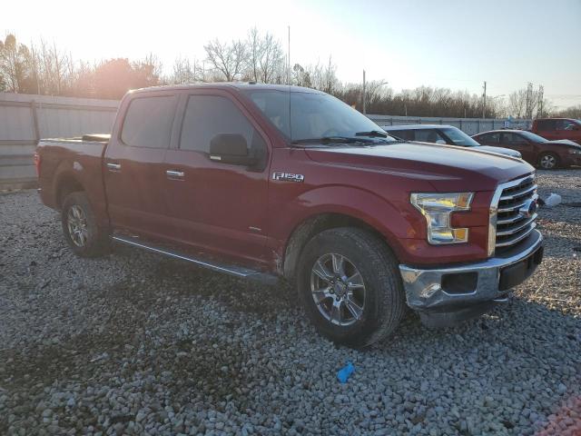 1FTEW1EG2FKE12949 - 2015 FORD F150 SUPERCREW RED photo 4