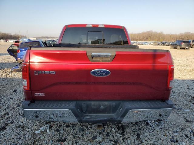 1FTEW1EG2FKE12949 - 2015 FORD F150 SUPERCREW RED photo 6