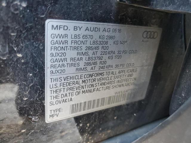 WA1LAAF75HD019484 - 2017 AUDI Q7 PREMIUM PLUS BLACK photo 14