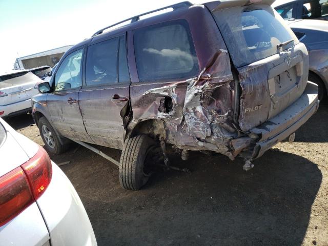 5FNYF18588B024440 - 2008 HONDA PILOT EXL MAROON photo 2