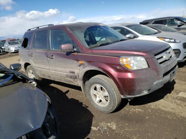 5FNYF18588B024440 - 2008 HONDA PILOT EXL MAROON photo 4