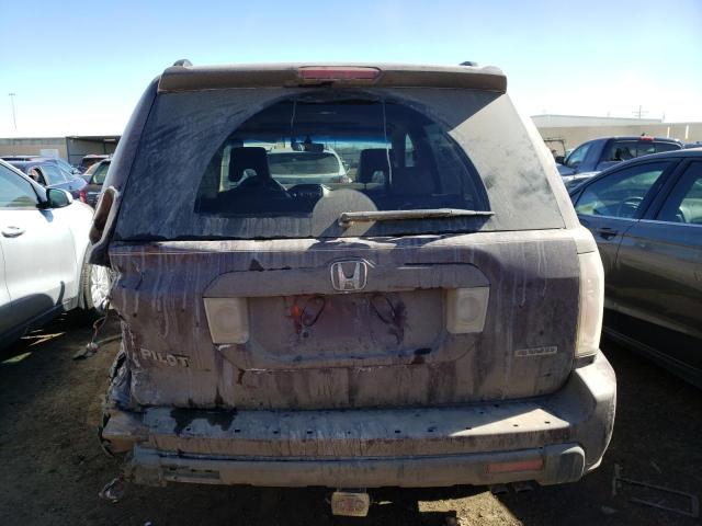 5FNYF18588B024440 - 2008 HONDA PILOT EXL MAROON photo 6