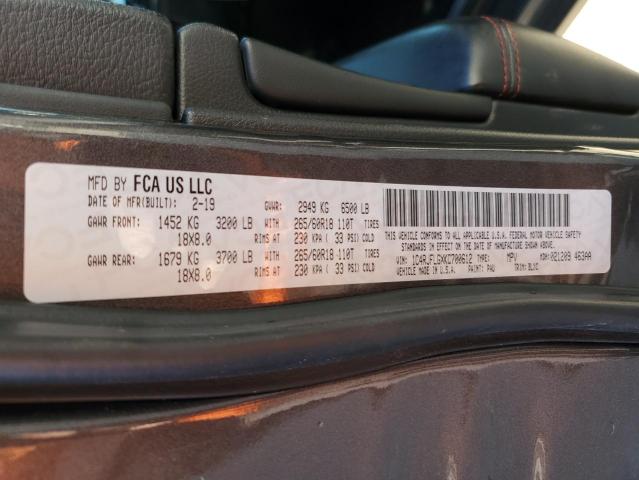 1C4RJFLGXKC700612 - 2019 JEEP GRAND CHER TRAILHAWK ნაცრისფერი ფოტო 13