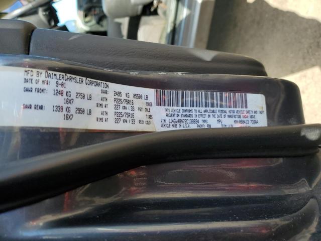 1J4GW48N72C139834 - 2002 JEEP GRAND CHER LAREDO 蓝色 照片 12