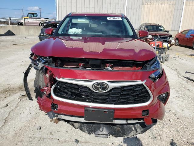 5TDGZRBH4LS514771 - 2020 TOYOTA HIGHLANDER XLE BURGUNDY photo 5