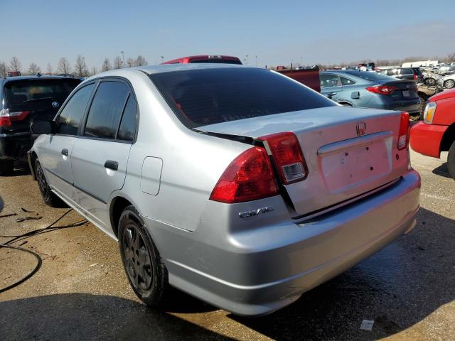 2HGES16355H578848 - 2005 HONDA CIVIC DX VP SILVER photo 2