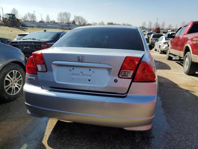 2HGES16355H578848 - 2005 HONDA CIVIC DX VP SILVER photo 6