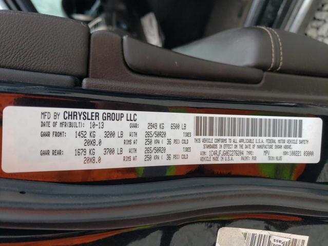 1C4RJFJG0EC276204 - 2014 JEEP GRAND CHER SUMMIT Սև լուսանկար 13