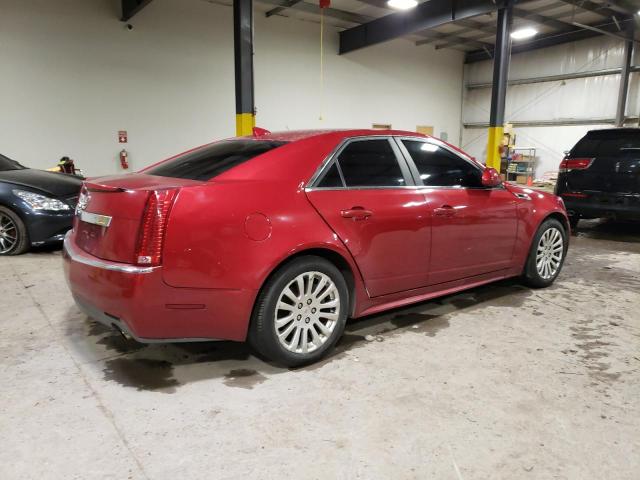 1G6DJ5EY2B0102254 - 2011 CADILLAC CTS PERFORMANCE COLLECTION RED photo 3