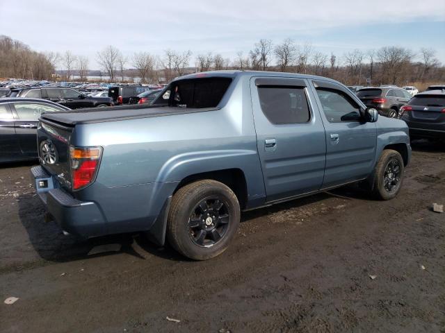 2HJYK16527H512396 - 2007 HONDA RIDGELINE RTL BLUE photo 3