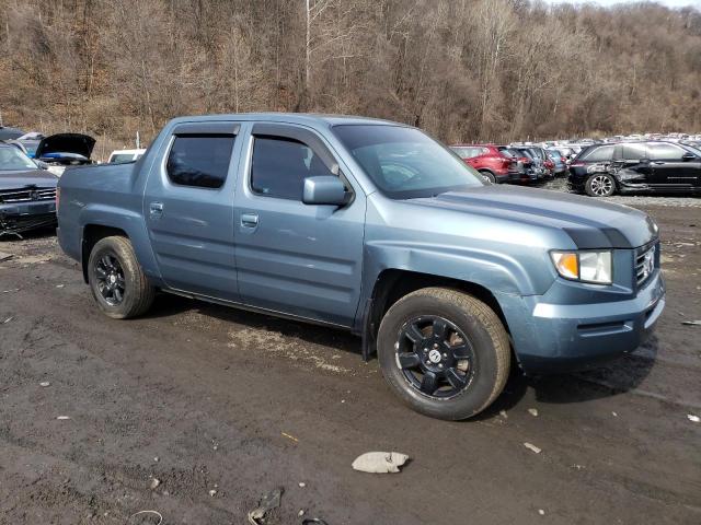 2HJYK16527H512396 - 2007 HONDA RIDGELINE RTL BLUE photo 4