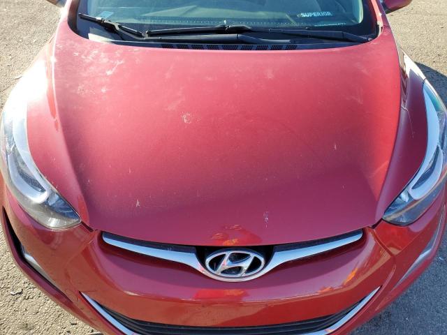 KMHDH4AEXEU181549 - 2014 HYUNDAI ELANTRA SE RED photo 11