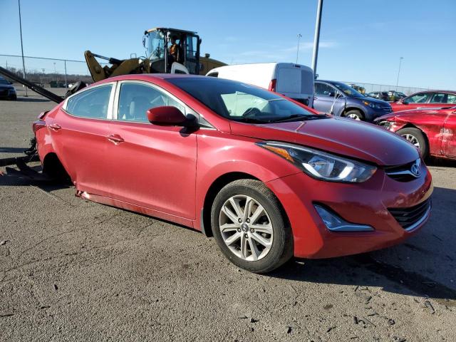 KMHDH4AEXEU181549 - 2014 HYUNDAI ELANTRA SE RED photo 4