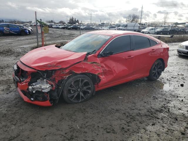 2HGFC2F84MH536303 - 2021 HONDA CIVIC SPORT 红色 照片 1
