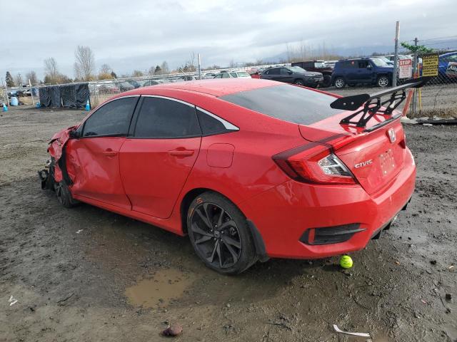 2HGFC2F84MH536303 - 2021 HONDA CIVIC SPORT 红色 照片 2