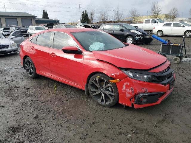 2HGFC2F84MH536303 - 2021 HONDA CIVIC SPORT 红色 照片 4