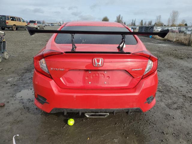 2HGFC2F84MH536303 - 2021 HONDA CIVIC SPORT 红色 照片 6