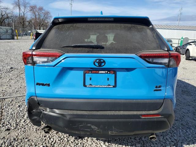 2T3F1RFV4MW164996 - 2021 TOYOTA RAV4 LE BLUE photo 6