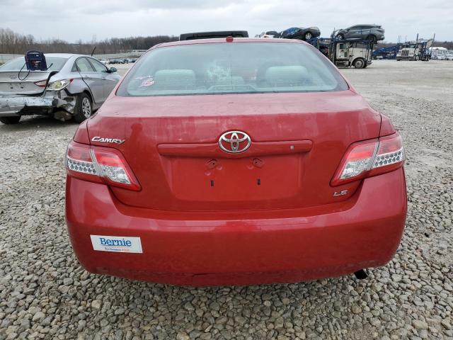 4T4BF3EK8BR192011 - 2011 TOYOTA CAMRY BASE RED photo 6