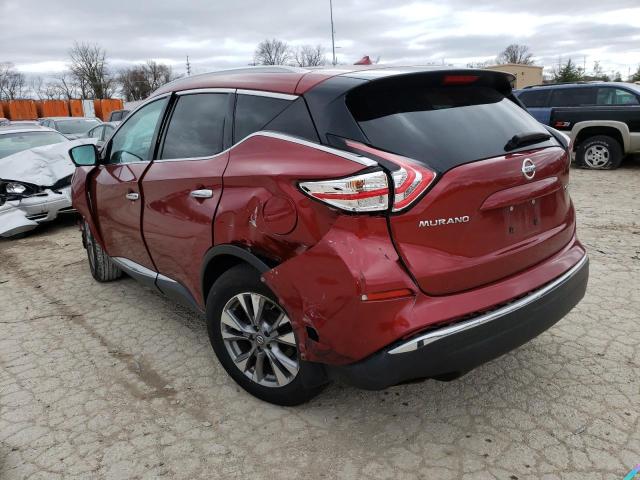 5N1AZ2MH9GN128915 - 2016 NISSAN MURANO S RED photo 2