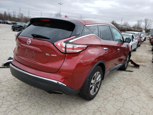 5N1AZ2MH9GN128915 - 2016 NISSAN MURANO S RED photo 3