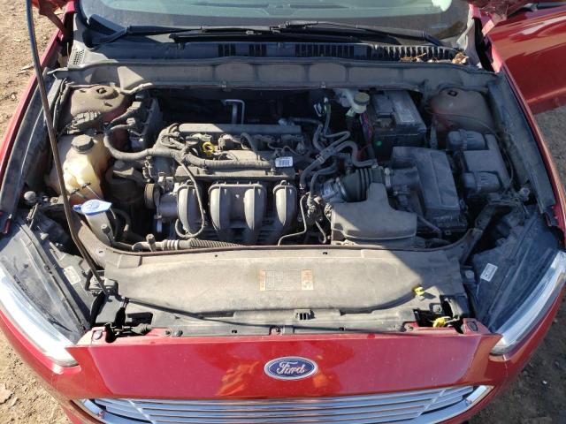 3FA6P0G75GR378467 - 2016 FORD FUSION S RED photo 11