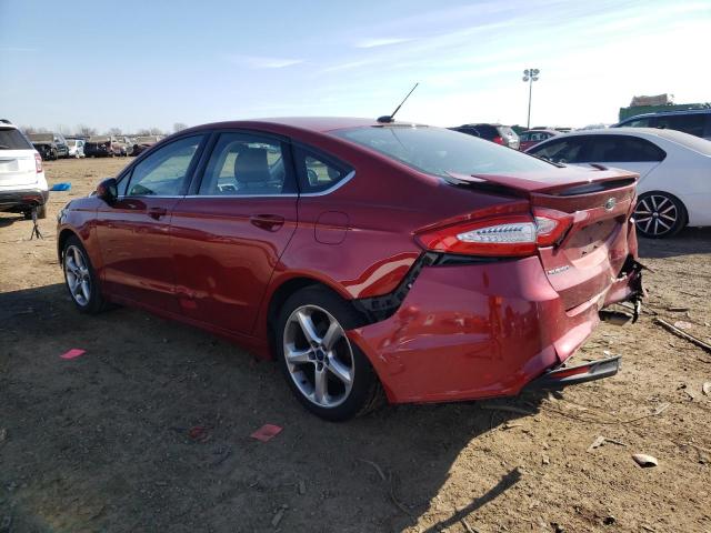 3FA6P0G75GR378467 - 2016 FORD FUSION S RED photo 2